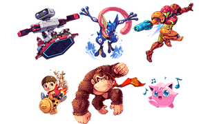 Illustration for article titled Estos dibujos nos hacen soñar con una versión de Smash Bros en pixel art